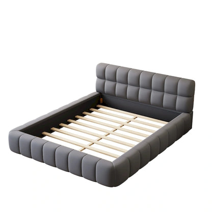 Queen Size Platform Bed Frame with Thick Fabric