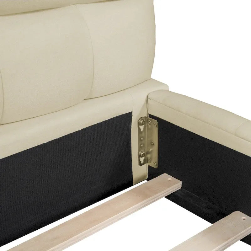 Queen Size Platform Bed Frame with Thick Fabric