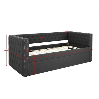 Upholstered Daybed With Drawers