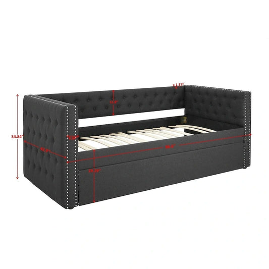 Upholstered Daybed With Drawers