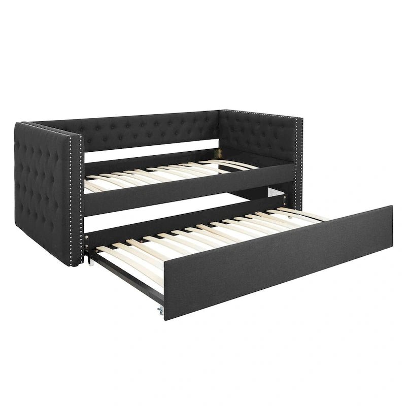 Upholstered Daybed With Drawers