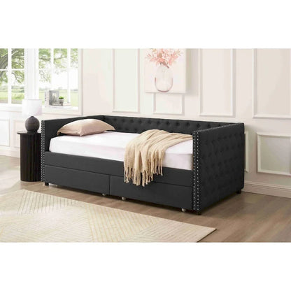 Upholstered Daybed With Drawers