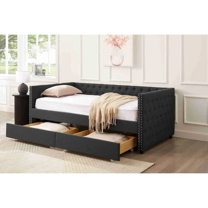 Upholstered Daybed With Drawers
