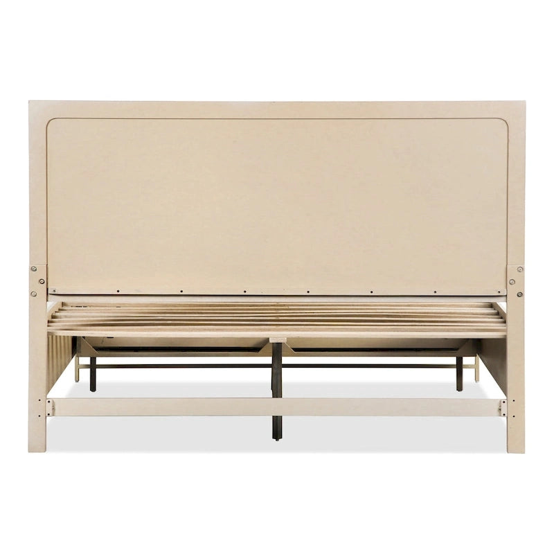 Furniture of America Drayden Transitional Solid Wood Platform Bed Frame with Footboard Drawers