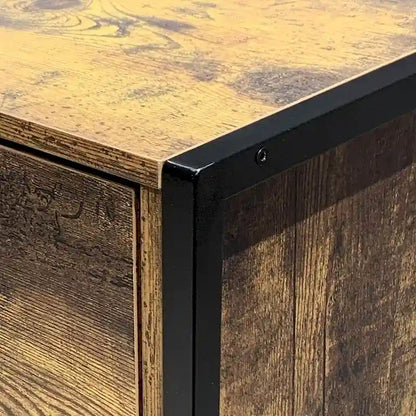 Rustic Brown 6 Drawer Dresser or Set of 2 Nightstands