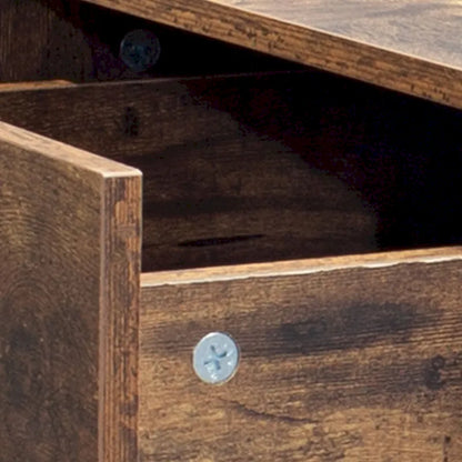 Rustic Brown 6 Drawer Dresser or Set of 2 Nightstands