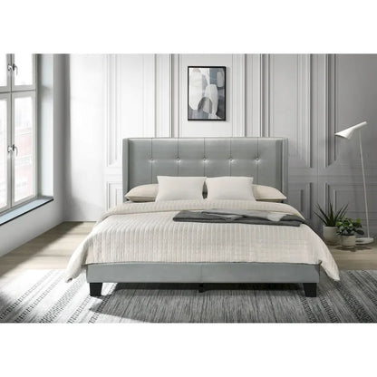 Evelyn Twin Upholstered Platform Bed