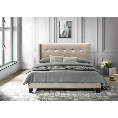 Evelyn Twin Upholstered Platform Bed