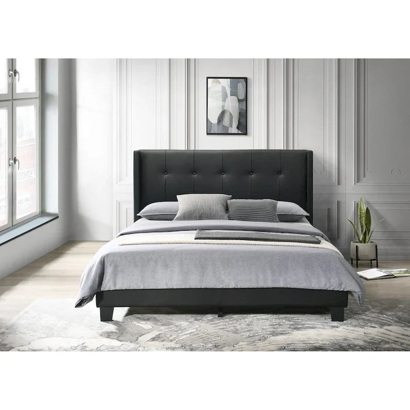 Evelyn Twin Upholstered Platform Bed