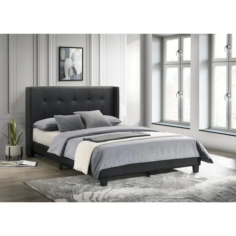 Evelyn Twin Upholstered Platform Bed