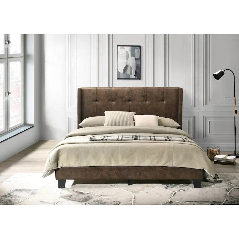 Evelyn Twin Upholstered Platform Bed