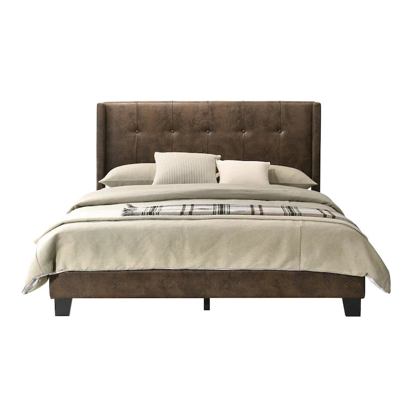 Evelyn Twin Upholstered Platform Bed