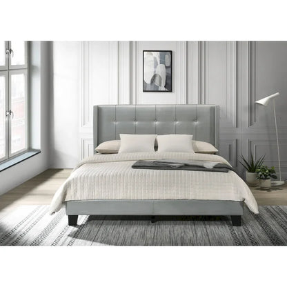 Evelyn Twin Upholstered Platform Bed