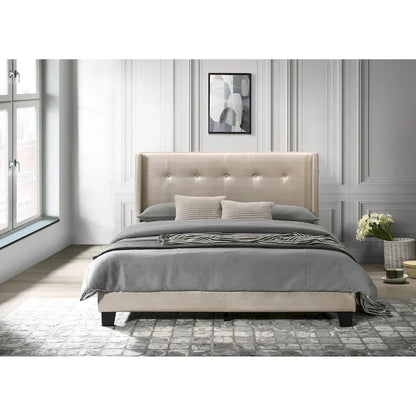 Evelyn Twin Upholstered Platform Bed