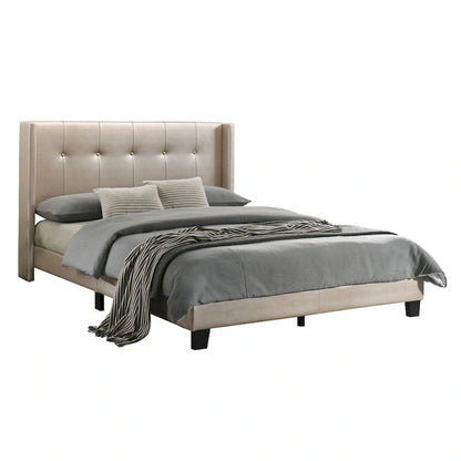 Evelyn Twin Upholstered Platform Bed