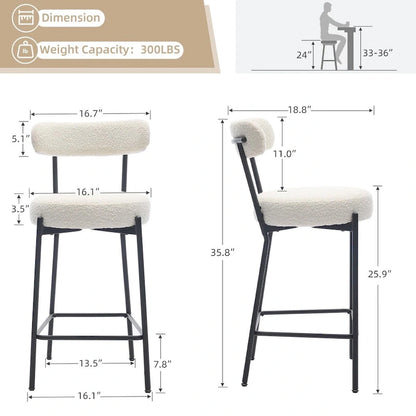 27 Modern Counter Stools Set of 2