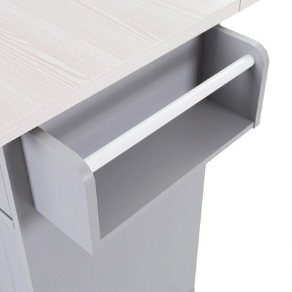 Kitchen Island with Trash Can Storage Cabinet