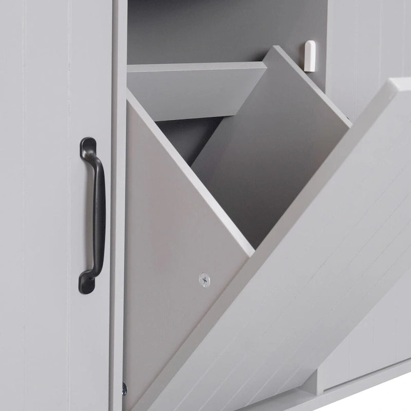 Kitchen Island with Trash Can Storage Cabinet