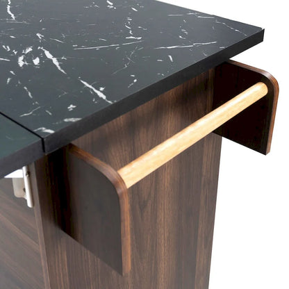 Kitchen Island with Trash Can Storage Cabinet