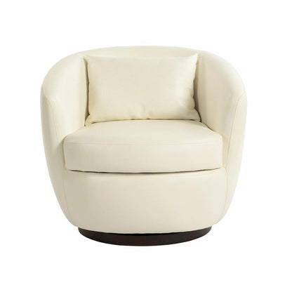 Modern Swivel Barrel Armchair with Storage