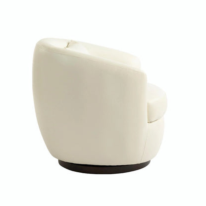 Modern Swivel Barrel Armchair with Storage