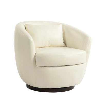 Modern Swivel Barrel Armchair with Storage