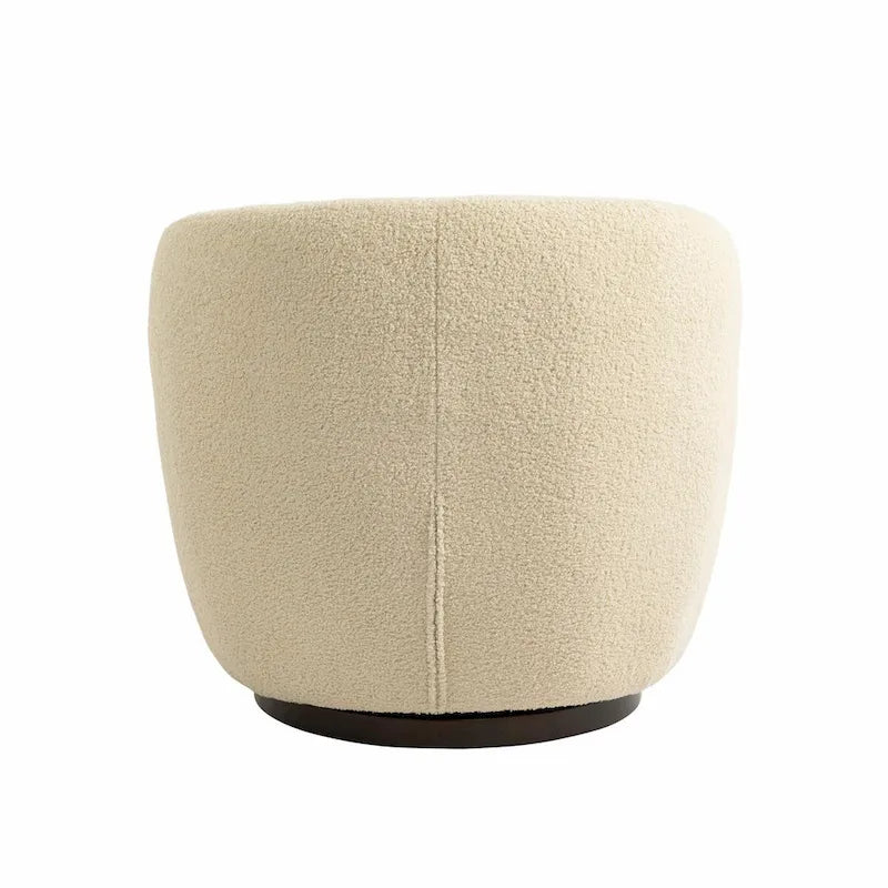 Modern Swivel Barrel Armchair with Storage