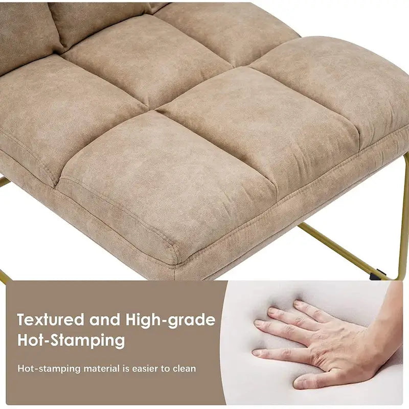 Mcombo Accent Chair with Ottoman, Lounge Sofa Couch,4013