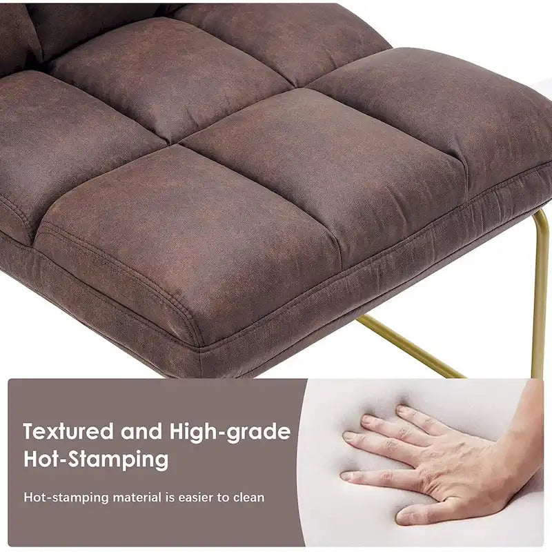 Mcombo Accent Chair with Ottoman, Lounge Sofa Couch,4013