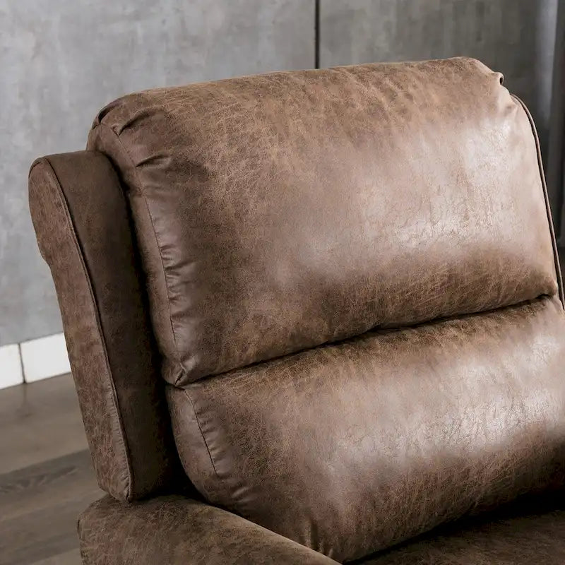 Pushback Club Recliner with Rivet Decoration Set of 2