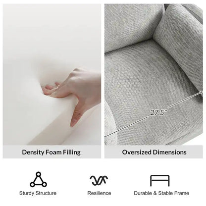 Barry Modern 38 Power Rocking Swivel Nursery Recliner with USB Ports by HULALA HOME