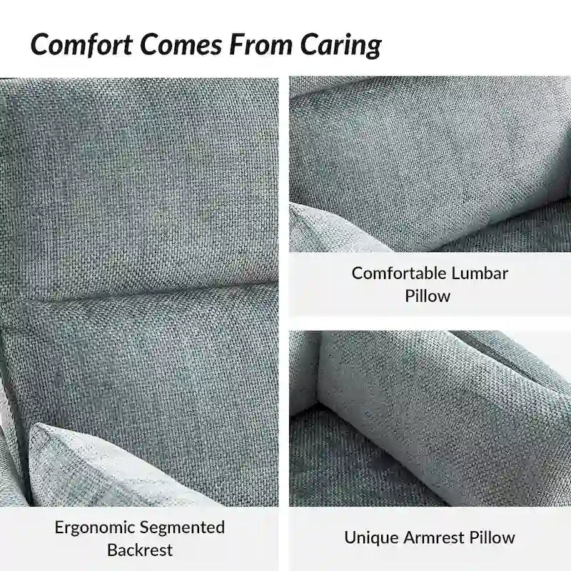 Barry Modern 38 Power Rocking Swivel Nursery Recliner with USB Ports by HULALA HOME