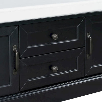 Storage Bench Shoe Bench with Removable Cushion for Living Room