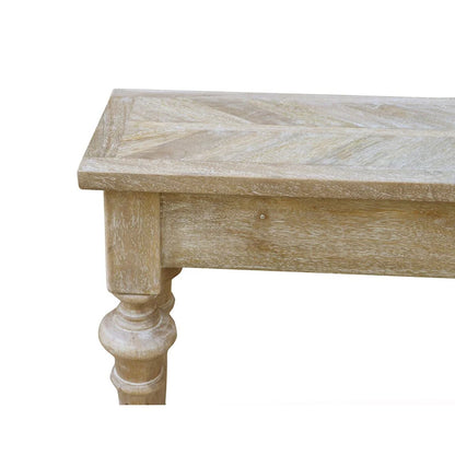 Arin 60-inch Traditional Turned Leg Console Table, Mango Hardwood