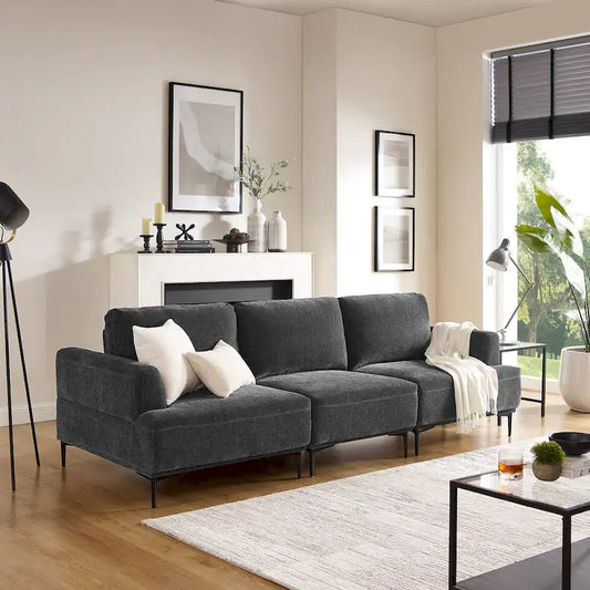 Dinardi 100.7in Widest Upholstered Sofa With Sliding Backrest