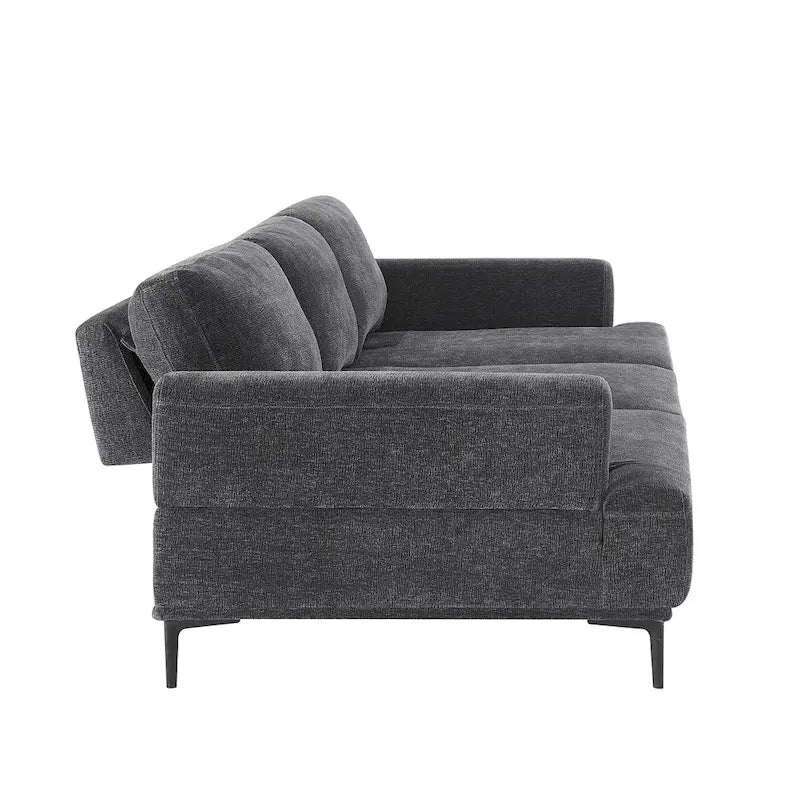 Dinardi 100.7in Widest Upholstered Sofa With Sliding Backrest