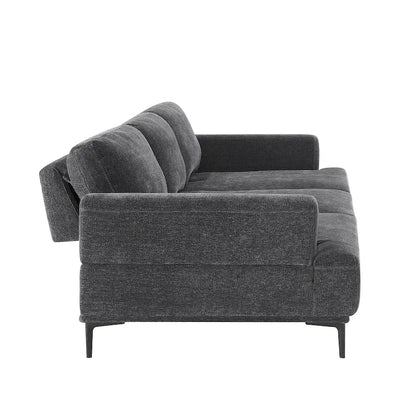 Dinardi 100.7in Widest Upholstered Sofa With Sliding Backrest