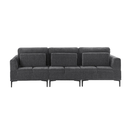Dinardi 100.7in Widest Upholstered Sofa With Sliding Backrest