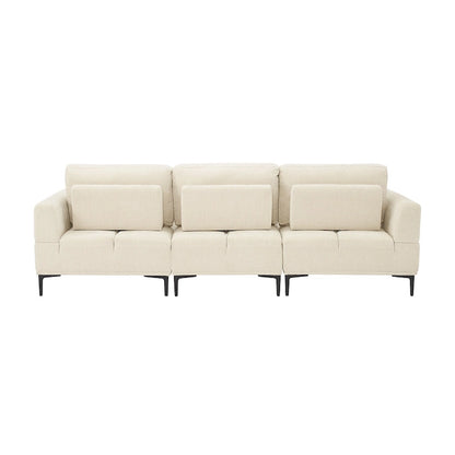 Dinardi 100.7in Widest Upholstered Sofa With Sliding Backrest
