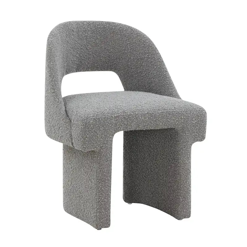 Boucle Modern Elegant Upholstered Accent Chair with MDF Wood Frame for Home Office Living Room & Bedroom