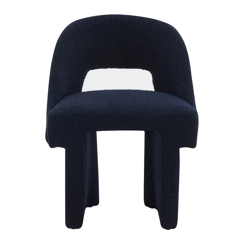 Boucle Modern Elegant Upholstered Accent Chair with MDF Wood Frame for Home Office Living Room & Bedroom