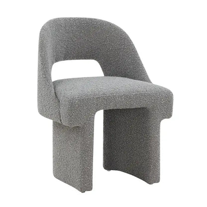 Boucle Modern Elegant Upholstered Accent Chair with MDF Wood Frame for Home Office Living Room & Bedroom