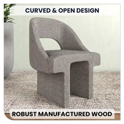 Boucle Modern Elegant Upholstered Accent Chair with MDF Wood Frame for Home Office Living Room & Bedroom