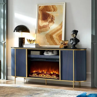 70 Modern Luxury Fireplace TV Stand, Entertainment Center, TV Console