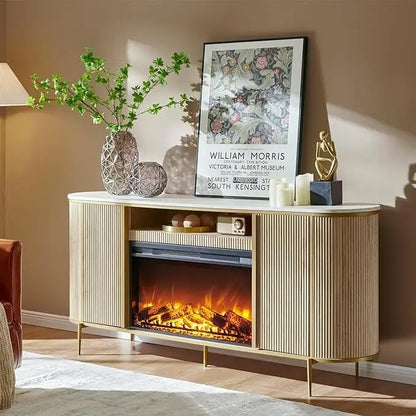 70 Modern Luxury Fireplace TV Stand, Entertainment Center, TV Console
