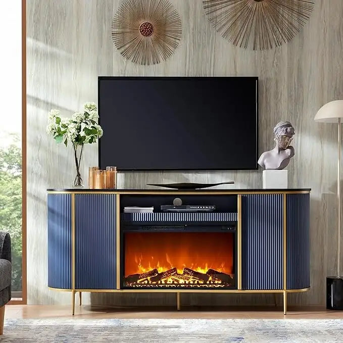 70 Modern Luxury Fireplace TV Stand, Entertainment Center, TV Console
