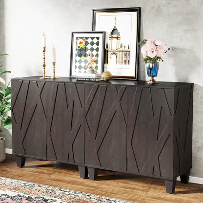 55 Sideboard Buffet Cabinet with Adjustable Shelving for Kitchen Dining Room