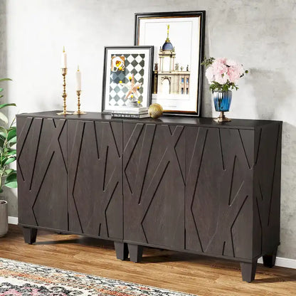 55 Sideboard Buffet Cabinet with Adjustable Shelving for Kitchen Dining Room
