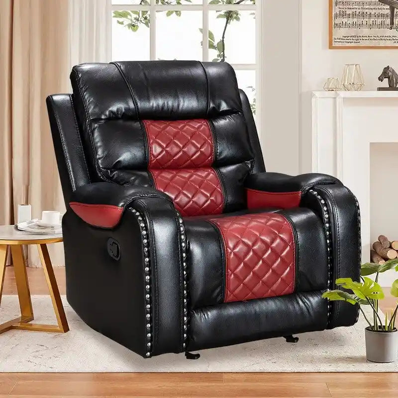 Big Size Faux Leather American Design Recliner Chair for Living Room