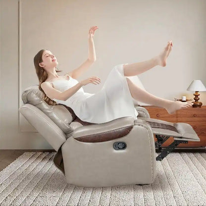 Big Size Faux Leather American Design Recliner Chair for Living Room